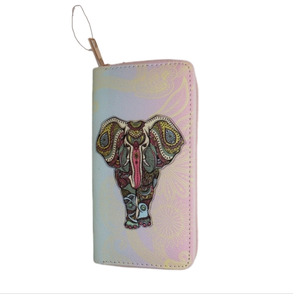 NEW Bohemian Elephant Long Wallet - Picture 14 of 14